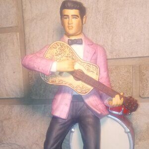 Elvis McCormick Whiskey Decanter Music Box Yours 55 Bottle Empty